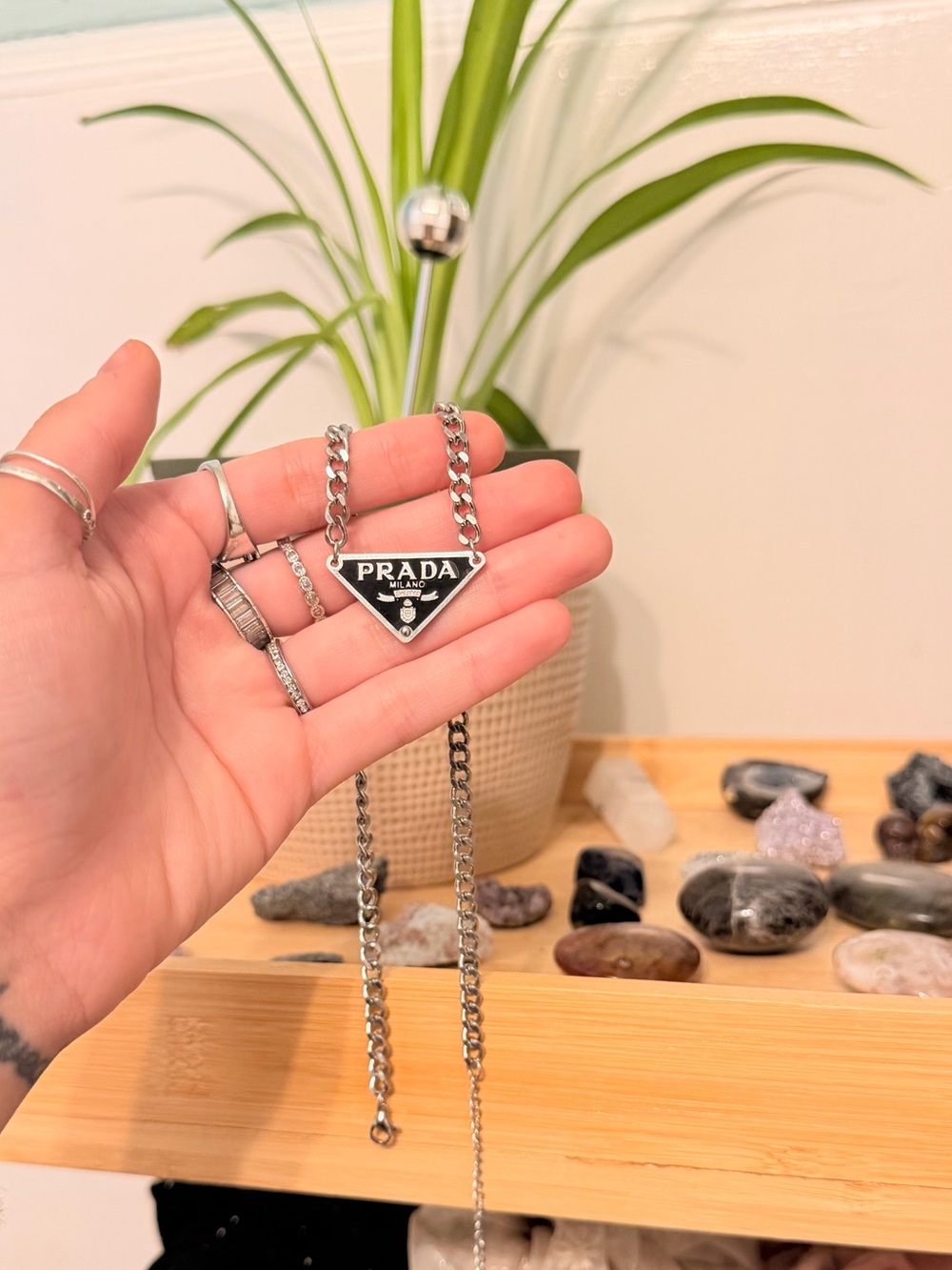 reworked desígner chain necklace